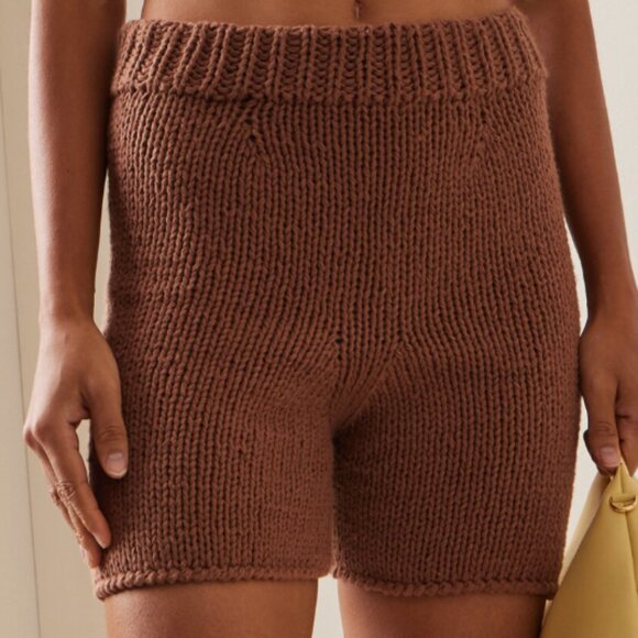 Nia Thomas Paulo Knit-Cotton Shorts - Picture 1 of 4